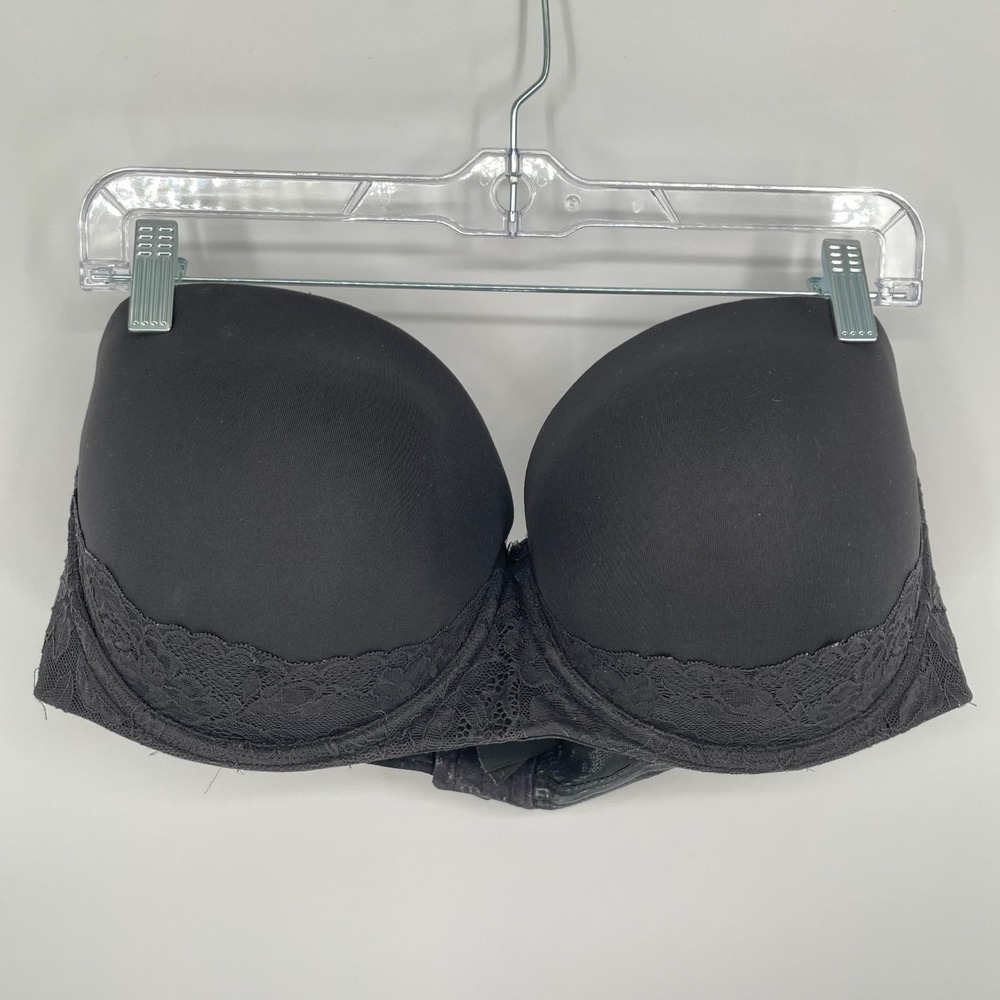 Torrid‎ Women's Black Underwire Push Up Strapless Smooth Bra Plus Size 42DDD